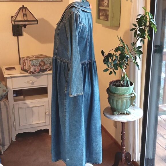 NEW. Vintage LUA Denim Dress. Coastal Cowgirl,  Western, Country - Picture 4 of 12